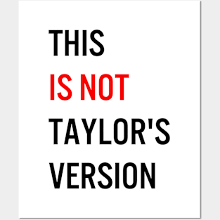 This Is Not Taylor's Version Posters and Art